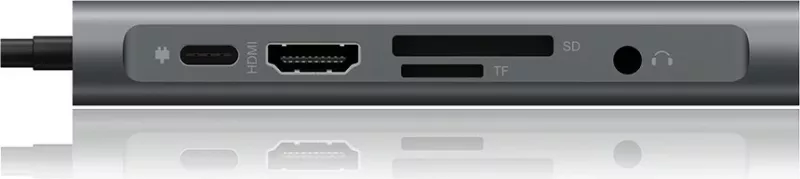 Docking Station RaidSonic ICY BOX IB-DK4040-CPD, USB 3.2 Gen 1 Type-C, 100 W, Anthracite, Black