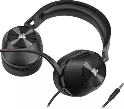 Kufje Corsair HS55 Surround Carbon, USB + Jack, të zeza