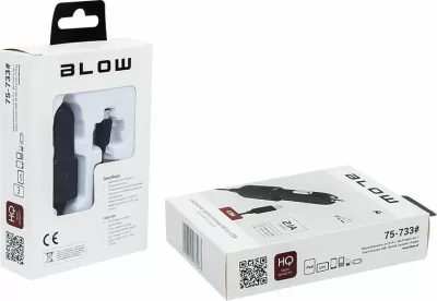 Karikues veture Blow 75-733#, 2.1A, Micro USB, 10W, me kabllo 1 m, zi