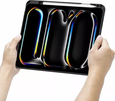 Mbështjellës me tastierë Tech-Protect SC Mag Pen për iPad Pro 11" (5th gen, 2024), i zi, me vend për stilolaps