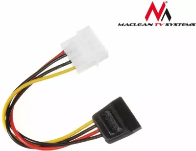 Adapter rryme Maclean MCTV-633 Molex në SATA 0.15 m multikolor