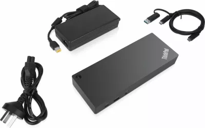 Docking station Lenovo ThinkPad Hybrid 40AF0135EU, USB-C, 2xHDMI, 2xDisplayPort, Gigabit LAN, e zezë