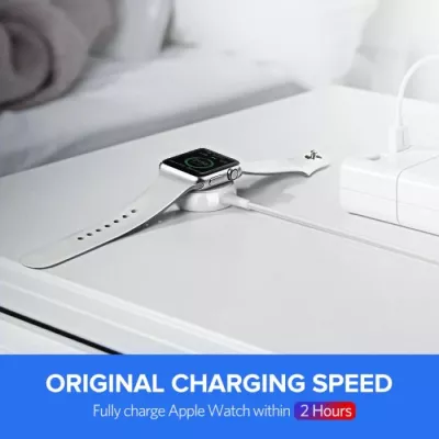 Karikues magnetik wireless për Apple Watch UGREEN 60969, USB-A + USB-C, 5V/1A, e bardhë