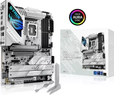 Pllakë amë ASUS ROG STRIX Z890-A Gaming WiFi, LGA1851, DDR5, ATX, Wi‑Fi 7, 2.5GbE, USB4/Thunderbolt 4, e bardhë