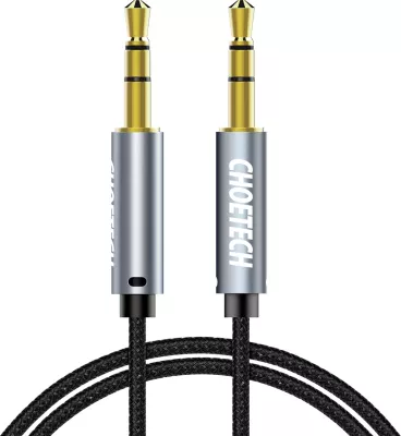 Kabllo audio Choetech AUX002, mini jack 3.5mm (mashkull-mashkull), 1.2m, e zezë