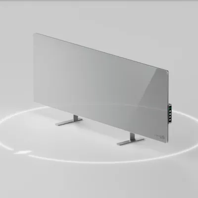 Ngrohës smart AENO Premium Eco AGH0005S 700W, xham i temperuar, infrared+konveksion, Gri