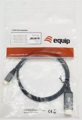 Kabllo USB-C në HDMI Equip 1m, 4K/60Hz, e zezë/gri