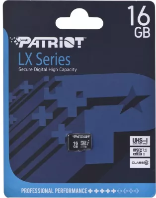 MicroSD Patriot memory, 16 GB