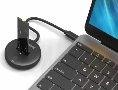 Dock USB 3.2 për SSD M.2/NVMe Sandberg 136-47, USB-C, 10Gbps, i zi