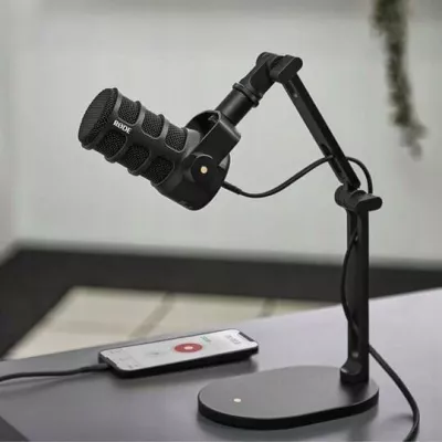 Mikrofon dinamik Rode PodMic USB (PODMICUSB), kardioid, XLR/USB-C, i zi