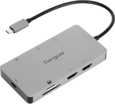 Docking station Targus DOCK423, USB-C, 2x HDMI, 2x USB-A, LAN, SD/MicroSD, argjend