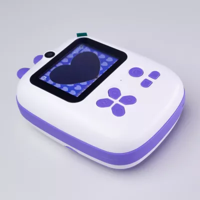 Printer termik mini për fëmijë Hurtel HURC10F me kamerë dhe video, 1800mAh, 32GB, Violet