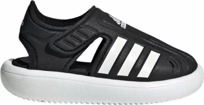 Sandale për fëmijë adidas, të bardha/ të zeza