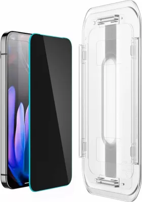 Xham mbrojtës Spigen Glas.TR EZ Fit Privacy për Google Pixel 9 Pro XL, 2 copë