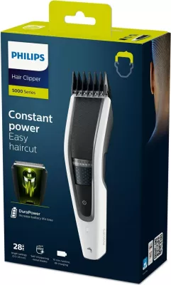 Makinë qethëse flokësh Philips HC5610/15, me bateri NiMH, e zezë/bardhë