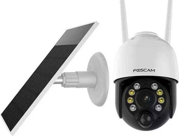 Kamerë IP FOSCAM B4, wireless, me panel diellor, e bardhë