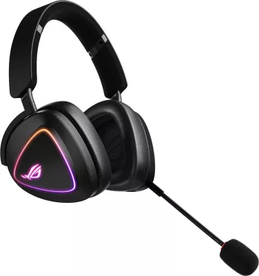 Kufje gaming ASUS ROG DELTA II, tri-modesh, RGB, wireless & me kabllo, e zezë