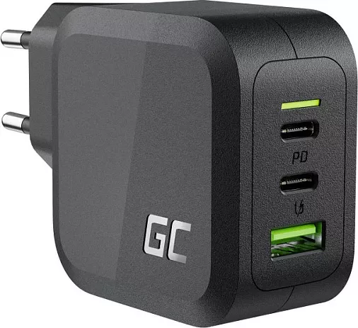 Karikues Green Cell CHARGC08 PowerGaN 65W, 2x USB-C PD + USB-A QC 3.0, i zi
