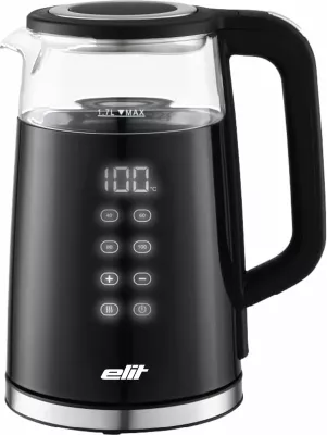 Çajnik elektrik Elit AQUAPRO 1.7B 1.7L me ekran digjital, i zi