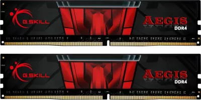 RAM Memorje G.Skill Aegis F4-3200C16D-16GIS 16GB DDR4 3200MHz CL16 (2x8GB), zi/kuqe