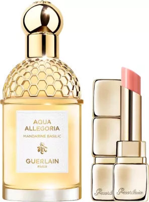 Set Eau de Toilette Mandarine Basilic Aqua Allegoria 75 ml & Kiss Kiss Bee Glow N° 309 Guerlain