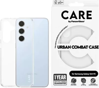 Mbështjellës PanzerGlass Urban Combat Case MagSafe për Samsung Galaxy S24 FE, zi