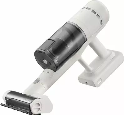 Fshesë me korrent vertikale Roborock H60 Hub 115 AW, stacion vetëzbrazës 2 L, bateri e heqshme 60 min, ekran LED, dritë jeshile, bardhë/zi