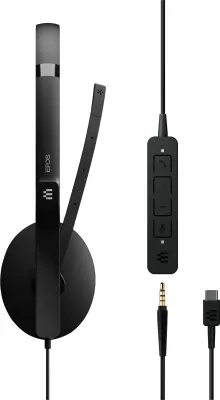 Kufje EPOS ADAPT 231 me USB-C dongle, e zezë