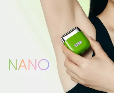Makinë rroje elektrike për femra Yoose NANO, IPX7, USB-C, gjelbër, set 5 copë