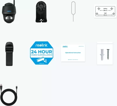 Kamerë Reolink Argus B430-B, 5MP, Wi-Fi, Pan & Tilt, Detektim Personi/Mjeti/Kafshe, Vizion Nata me Ngjyra, IP64, e Zezë