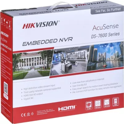 Regjistrues video Hikvision DS-7608NXI-K1/8P, PoE, 1U, i zi