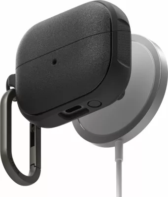Mbështjellës Ringke Onyx për Samsung Galaxy Buds 3/3 Pro, MagSafe, me karabinë, e zezë