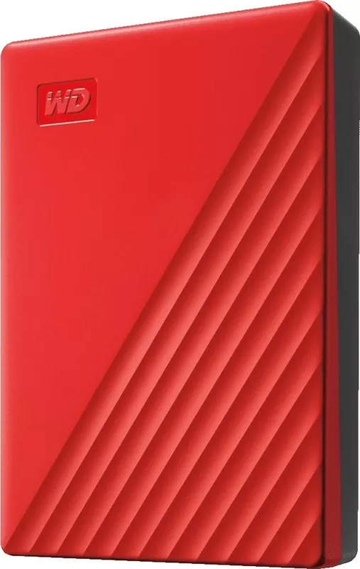 Hardisk i jashtëm WD, My Passport 4TB, i kuq