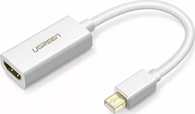 Adapter Ugreen 10460 Mini DisplayPort në HDMI 1080p, i bardhë