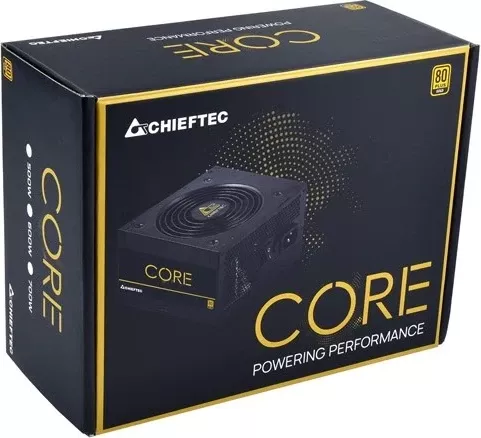 Njësia e furnizimit me energji Chieftec Core BBS-600S, 600 W, PS/2, e zezë