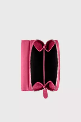 Portofol për gra, lëkurë natyrale, ngjyrë fuchsia, Zoozie Bags, Moon