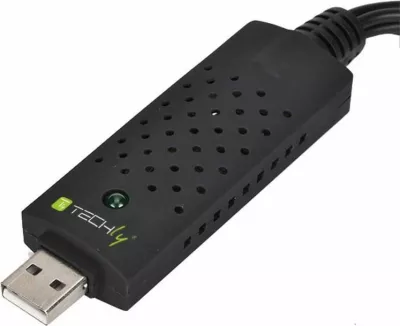 Kapës video USB 2.0 Techly I-USB-VIDEO-700TY, NTSC/PAL, i zi