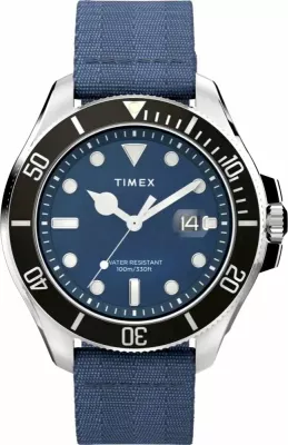 Orë dore për meshkuj Timex, e zezë