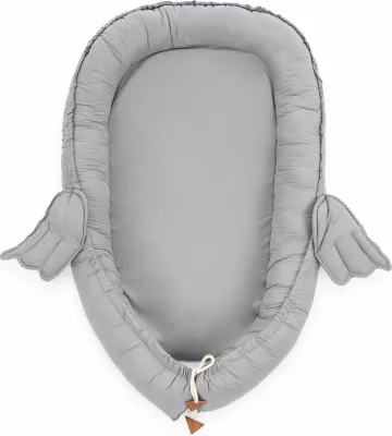 Shtrat për bebe Evila Originals, babynest, ngjyrë gri