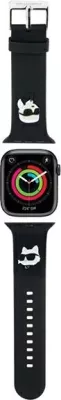 Rrip Apple Watch Karl Lagerfeld 3D Rubber Karl&Choupette Head, silikon, i zi, 38/40/41mm