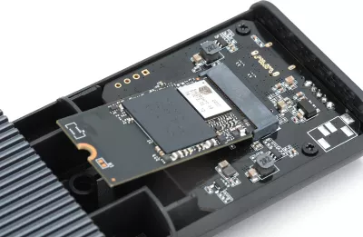 Kasë SSD Digitus USB M.2 NVMe, 8TB, USB4 Gen 2x2, gri