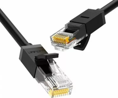 Kabllo Ethernet Ugreen NW102 Cat.6 UTP 10m, e zezë