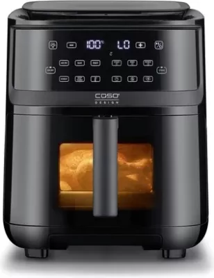 Fritezë me ajër të nxehtë me avull CASO AirFry & Steam 700, 7 L, 1700 W, e zezë