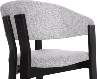 Karrige për ngrënie ZARRA FH9970.02 dru gome ngjyrë zezë-gri e lehtë 55,5x59x81,5Hcm., set prej 2 copë