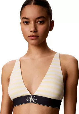 Sutjenë Calvin Klein Underwear LV00QF8703 për femra, blu qielli