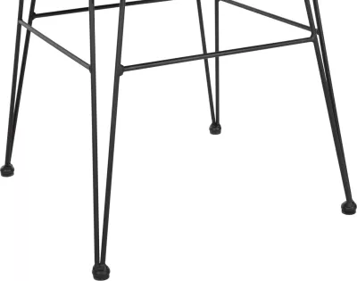 Karrige për jashtë ALLEGRA FH5456.11 metalike & jastëk ngjyrë e zezë - Wicker bezhë 58x61x81Hcm