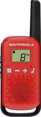 Walkie talkie Motorola TLKR T42 16 kanale, 4 km rreze, UHF 446 MHz, i kuq