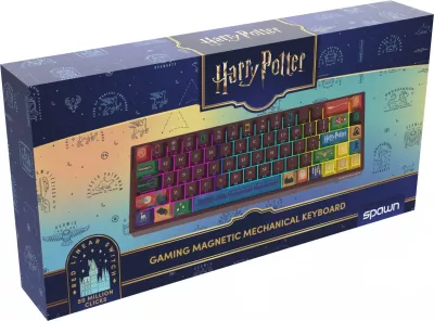 Tastierë mekanike gaming Spawn Harry Potter Magnetic, 68 tasta, RGB, USB-C