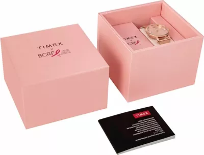 Orë dore femra TIMEX Dress TW2V95800, rozë e artë, set me kuti