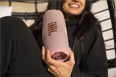 Altoparlant JBL Charge 5, Bluetooth, 20 orë, i bardhë